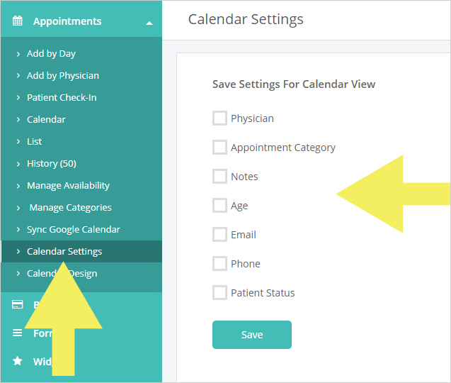 Calendar-Settings